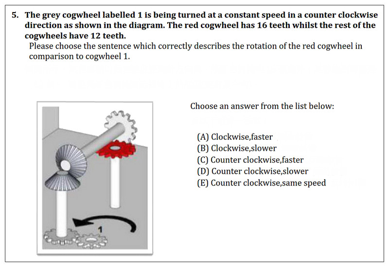 (b) Mechanical Aptitude Test 2